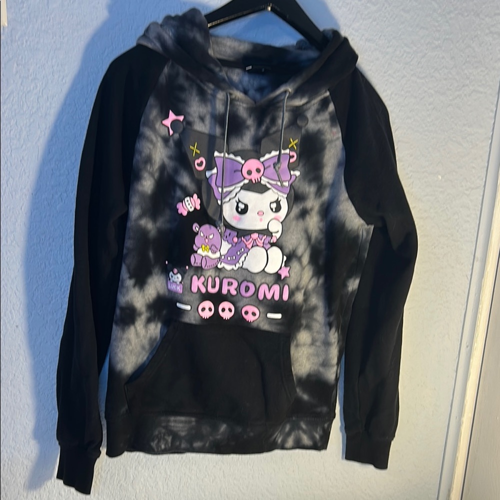 Zine Clothing Black and Purple Kids Hoodie